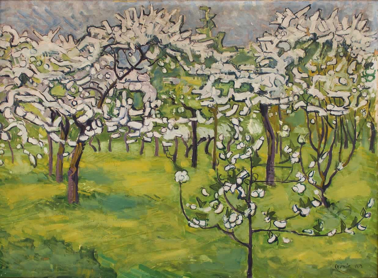 C Reymond : Cerisiers en fleur