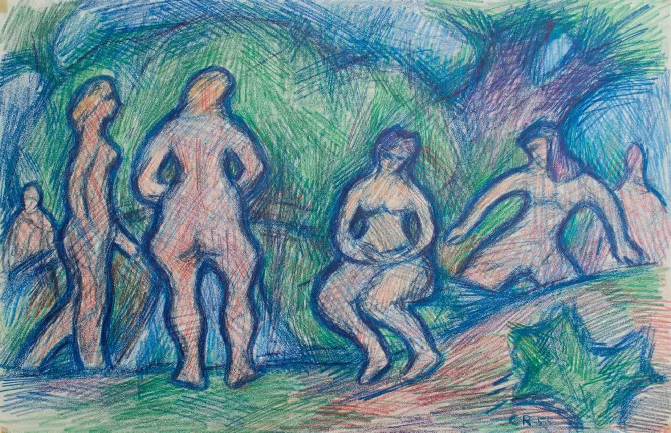 C Reymond : Baigneuses