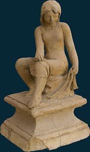 C Reymond : Jeune fille assise