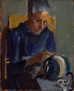 W Gimmi : La dentelière (mère de l'artiste)