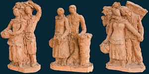 C Reymond : Couples de vendangeurs