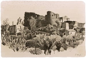 Italo : Chapelle et ruine au lière