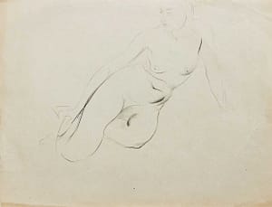 C Reymond: Nude leaning on his left arm