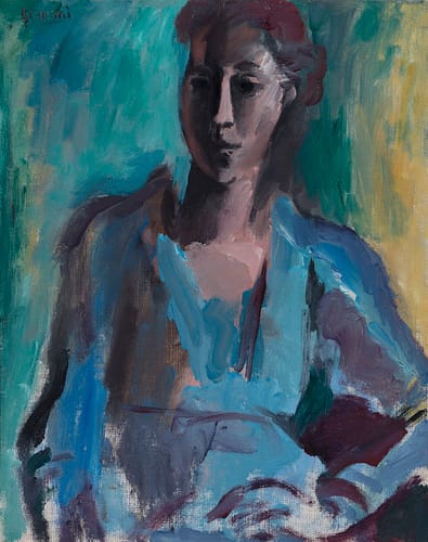 W. Gimmi Portrait de jeune femme 1918