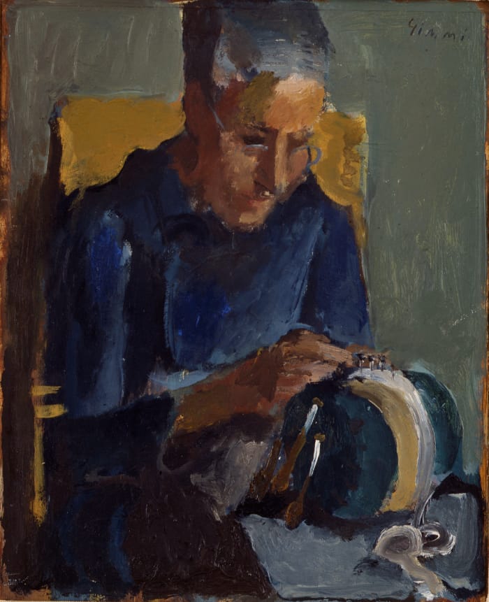 W Gimmi : La dentelière (mère de l'artiste)