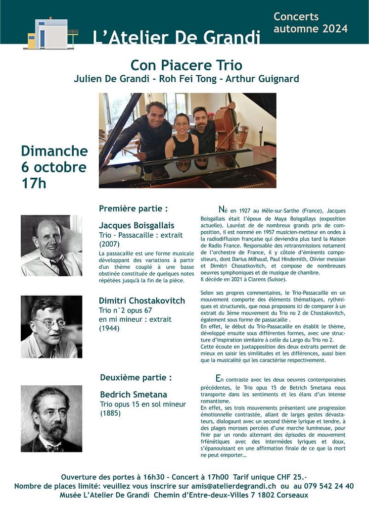 Concert du 6 octobre 2024