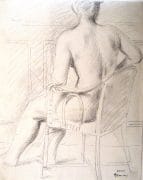 W Gimmi: Study for Nude in the Back Chair