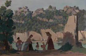 Italo : Baigneurs en rivière