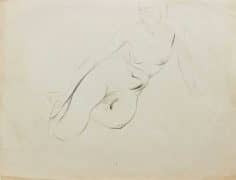 C Reymond: Nude leaning on his left arm